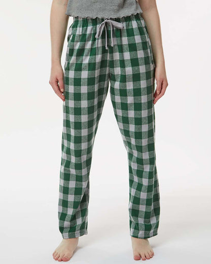Boxercraft Women's Haley Flannel Pants BW6620 #colormdl_Green/ Oxford Buffalo