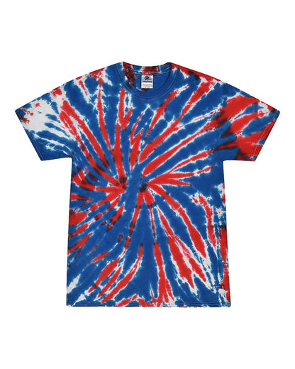 Colortone Youth Multi-Color Tie-Dyed T-Shirt 1000Y #color_Union Jack