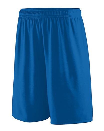 Augusta Sportswear Youth Training Shorts 1421 #color_Royal