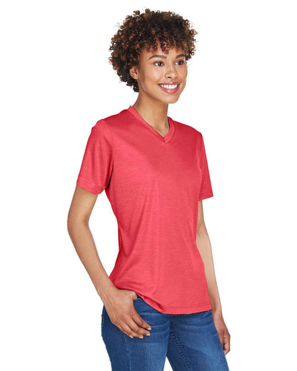 Team 365 Women's Sonic Heather Performance T-Shirt TT11HW #colormdl_Sport Red Heather