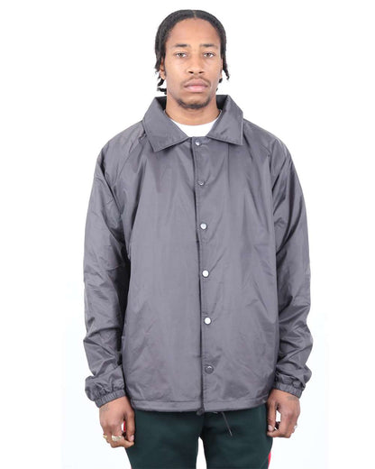Shaka Wear Unisex Coaches Jacket SHCJ #colormdl_Dark Grey