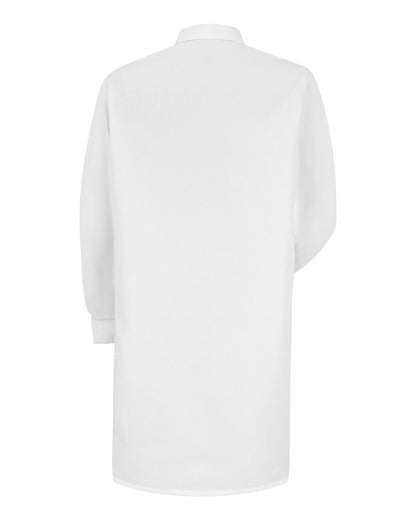 Red Kap Unisex Poplin Specialized Cuffed Lab Coat KP70 #color_White