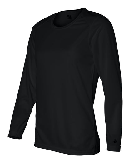 Badger Women's B-Core Long Sleeve T-Shirt 4164 #color_Black