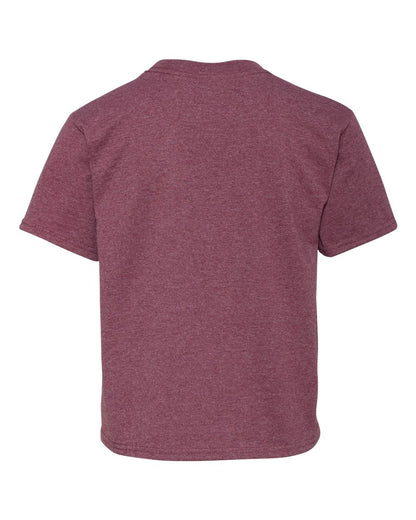 JERZEES Youth Dri-Power® 50/50 T-Shirt 29BR #color_Vintage Heather Maroon