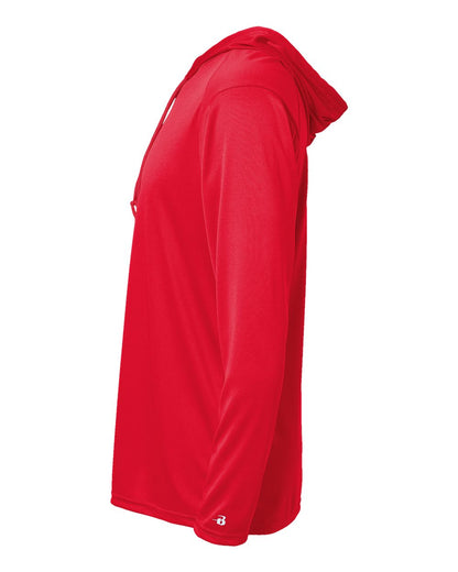 Badger B-Core Hooded Long Sleeve T-Shirt 4105 #color_Red