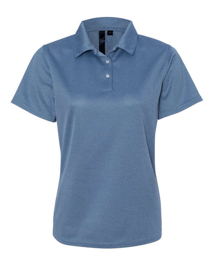 Sierra Pacific Women's Moisture Free Mesh Polo 5469 #color_Heathered Blue