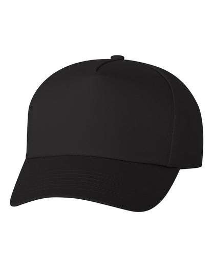 Valucap Five-Panel Twill Cap 8869 #color_Black