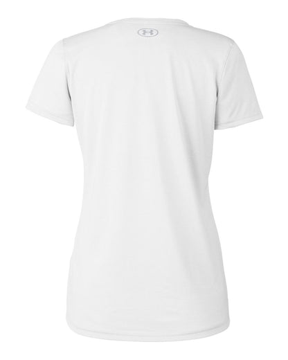 Under Armour Women's Team Tech™ T-Shirt 1376847 #color_White/ Mod Grey