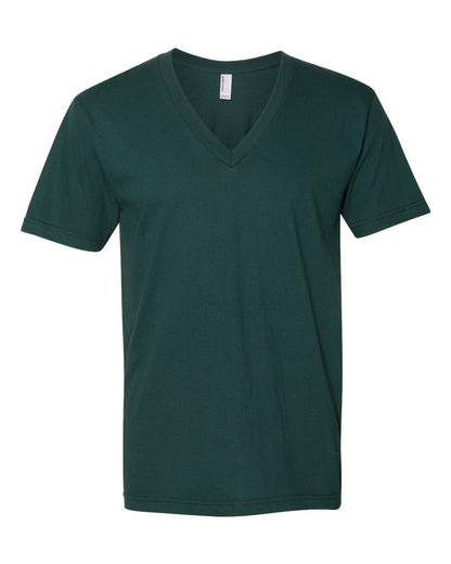American Apparel Unisex Fine Jersey V-Neck Tee 2456W #color_Forest