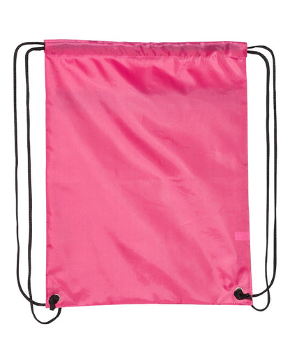 Liberty Bags Zippered Drawstring Backpack 8888 #color_Hot Pink