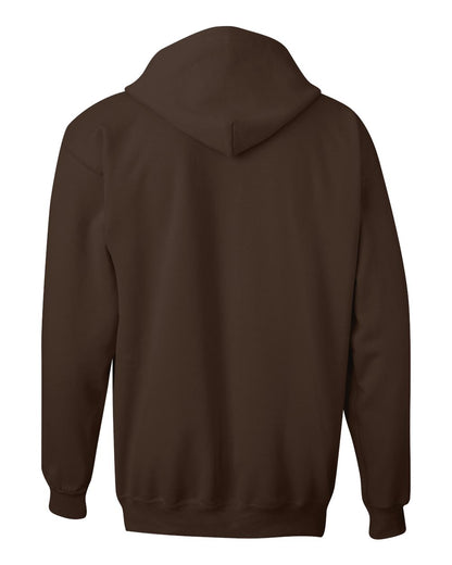 Hanes Unisex Ultimate Cotton® Full-Zip Hooded Sweatshirt F280 #color_Dark Chocolate