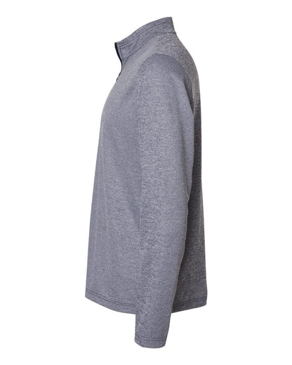 Adidas Men's Space Dyed Quarter-Zip Pullover A593 #color_Collegiate Navy Melange