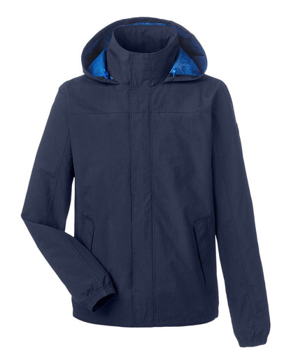 Nautica Men's Voyage Hooded Rain Jacket N17182 #color_Navy