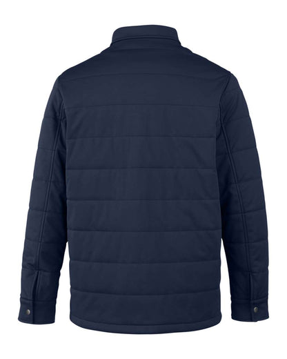 Harriton Unisex Guardian Soft Shell Chore Coat M821 #color_Dark Navy