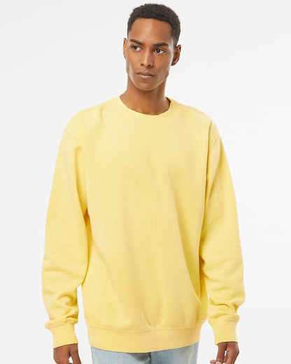 Independent Trading Co. Midweight Pigment-Dyed Crewneck Sweatshirt PRM3500 Independent Trading Co. Midweight Pigment-Dyed Crewneck Sweatshirt PRM3500