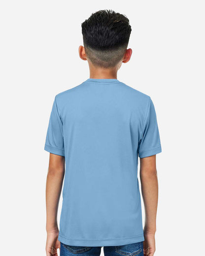 CORE365 Youth Capital Performance T-Shirt CE10Y #colormdl_Columbia Blue