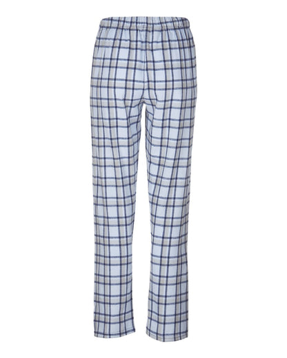 Boxercraft Women's Haley Flannel Pants BW6620 #color_Heritage Carolina Blue Plaid