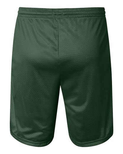 Champion Unisex Polyester Mesh 9" Shorts with Pockets S162 #color_Athletic Dark Green