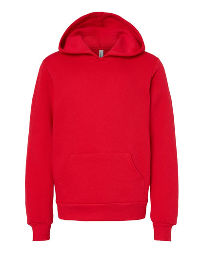 BELLA + CANVAS Youth Sponge Fleece Hoodie 3719Y #color_Red