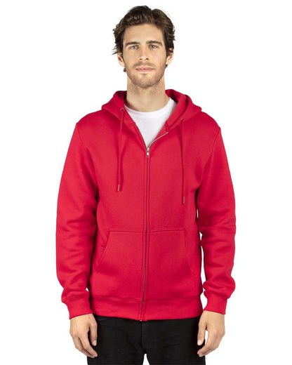 Threadfast Apparel Unisex Fleece Full-Zip Hooded Sweatshirt 320Z #colormdl_Red