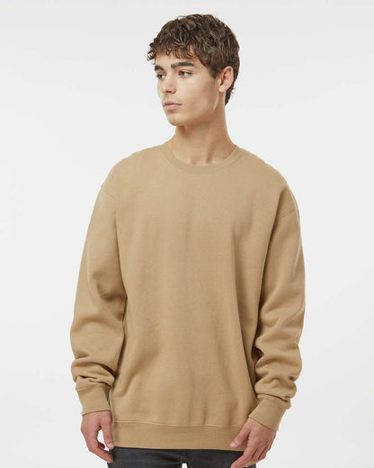 Independent Trading Co. Heavyweight Crewneck Sweatshirt IND3000 #colormdl_Sandstone