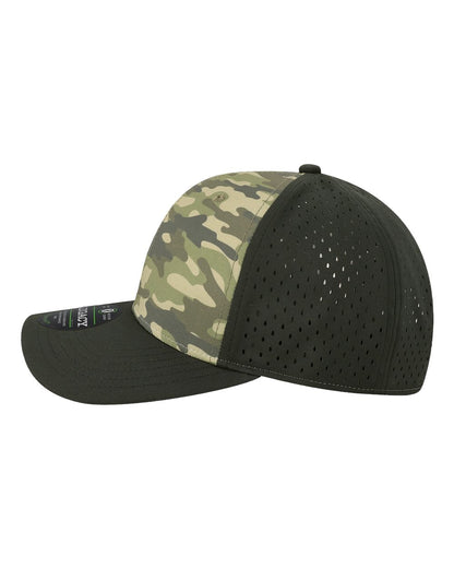 LEGACY Reclaim Mid-Pro Adjustable Cap REMPA #color_Dark Olive Green Camo/ Black