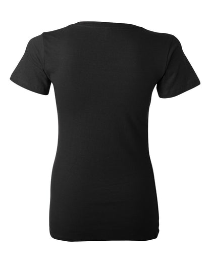 BELLA + CANVAS Women’s Jersey Deep V-Neck Tee 6035 #color_Black