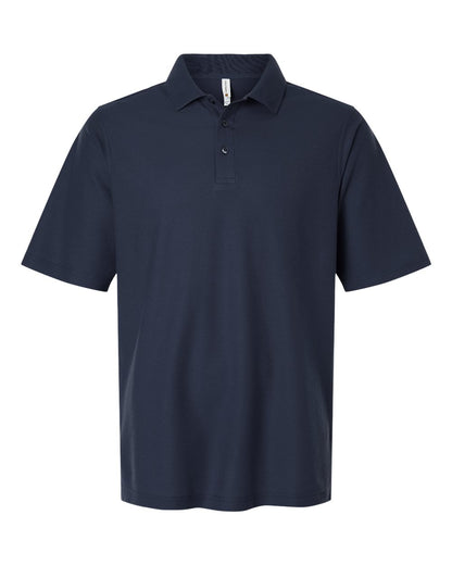 Harriton Men's Maverick CVC Pique Polo M105 #color_Dark Navy