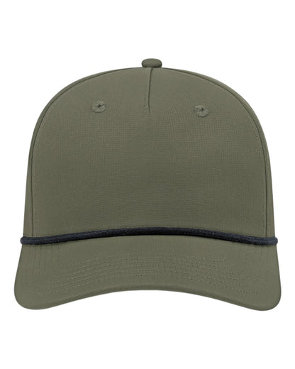 CAP AMERICA Athletic Rope Cap i7256 #color_Olive Green/ Black