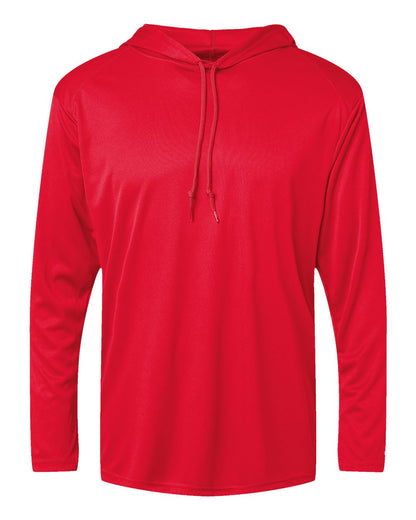 Badger B-Core Hooded Long Sleeve T-Shirt 4105 #color_Red