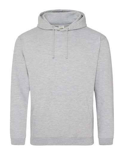 AWDis Unisex College Hooded Sweatshirt JHA001 #color_Heather Grey