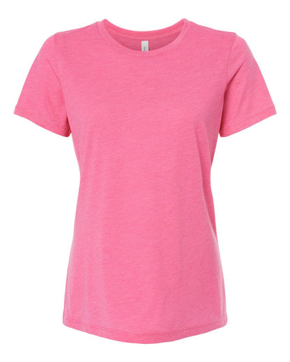 BELLA + CANVAS Women’s Relaxed Fit Triblend Tee 6413 #color_Charity Pink Triblend