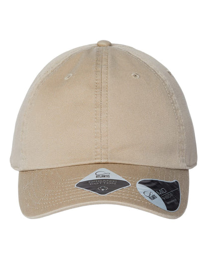 Atlantis Headwear Sustainable Dad Hat FRASER #color_Khaki