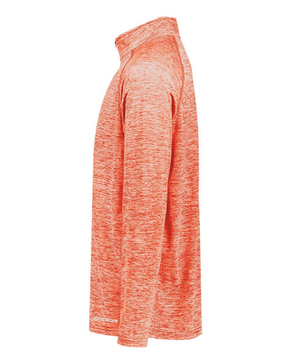 Holloway Men's Electrify CoolCore® Quarter-Zip Pullover 222574 #color_Orange Heather