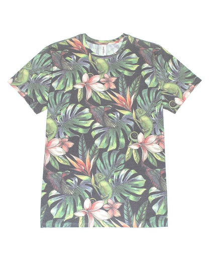 Threadfast Apparel Unisex Ultimate CVC T-Shirt 100A #color_Tropical Jungle