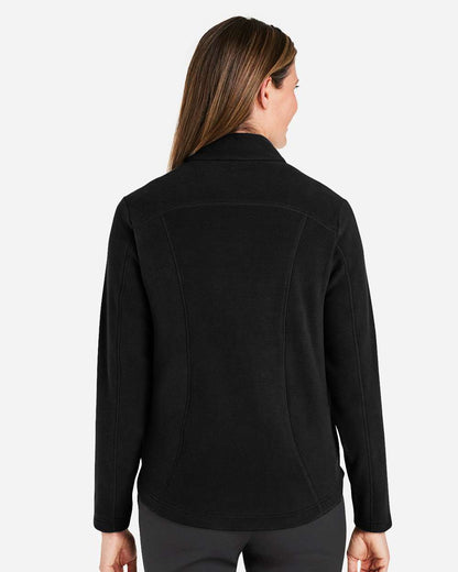 Devon & Jones Women's CrownLux Performance® Fleece Full-Zip Jacket DG730W #colormdl_Black