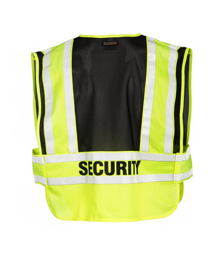 Kishigo Unisex Security Vest 8055BZ #color_Lime/ Black