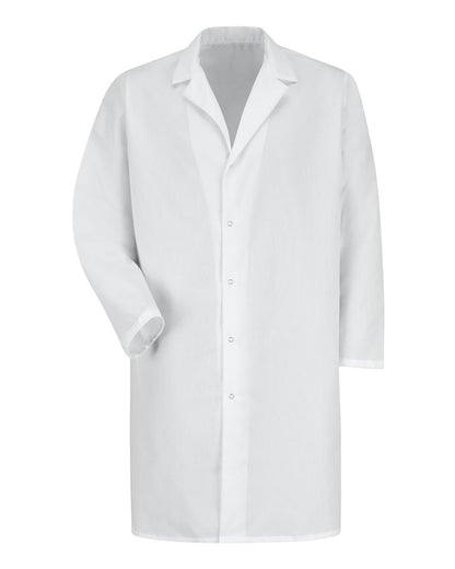 Red Kap Unisex Lab Coat with Gripper KP38 #color_White