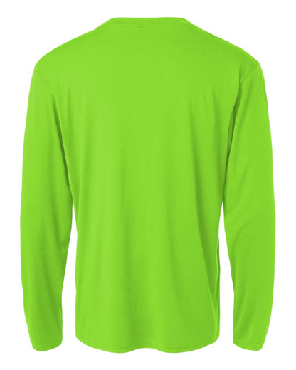 AllPro Unisex Pro-Lock Performance Long Sleeve T-Shirt 48400 #color_Lime