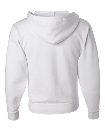 JERZEES Unisex NuBlend® Full-Zip Hooded Sweatshirt 993MR #color_White