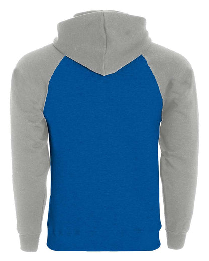 Holloway Men's Athletic Fleece Banner Hooded Sweatshirt 229179 #color_Royal/ Athletic Heather