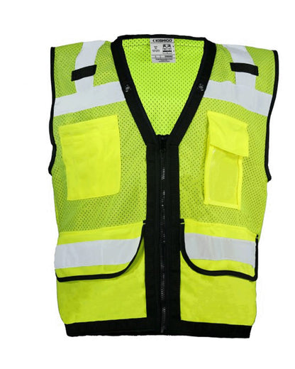 Kishigo Unisex Economy Surveyors Vest S5008Z #color_Lime