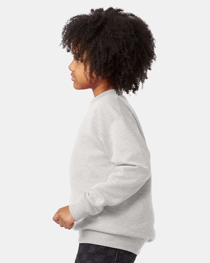 Hanes Youth EcoSmart® Crewneck Sweatshirt P360 #colormdl_Ash
