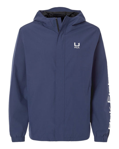 HUK Men's Storm Rain Jacket H400159 #color_Naval Academy