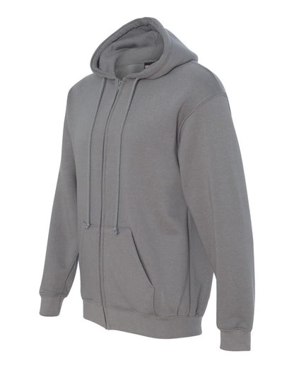 Bayside USA-Made Full-Zip Hooded Sweatshirt 900 #color_Charcoal