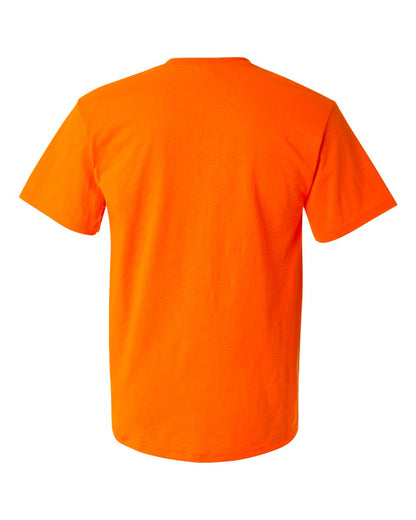 JERZEES Unisex Dri-Power® 50/50 Pocket T-Shirt 29MPR #color_Safety Orange