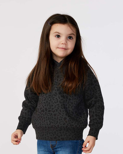 Rabbit Skins Toddler Pullover Fleece Hoodie 3326 #colormdl_Black Leopard