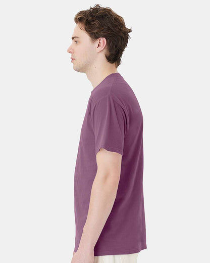 ComfortWash by Hanes Unisex Garment-Dyed Pocket T-Shirt GDH150 #colormdl_Purple Plum Raisin