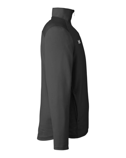 Under Armour Men's Command Quarter-Zip Pullover 1360712 #color_Black/ White
