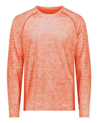 Holloway Men's Electrify CoolCore® Long Sleeve T-Shirt 222570 #color_Orange Heather